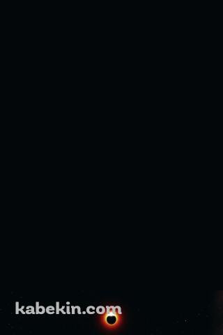 青い地球 赤く光る惑星 衛星のAndroidの壁紙(320px x 480px) スマホ用
