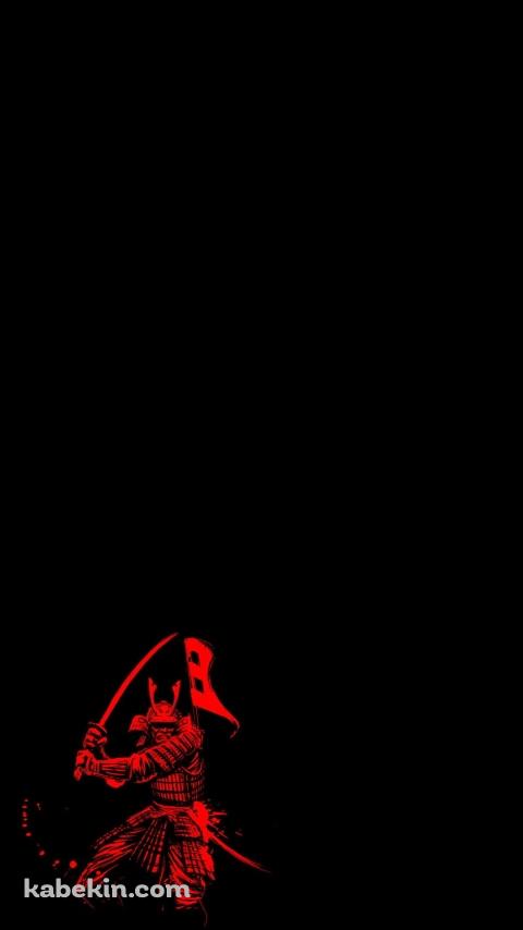 赤い侍のAndroidの壁紙(480px x 854px) スマホ用