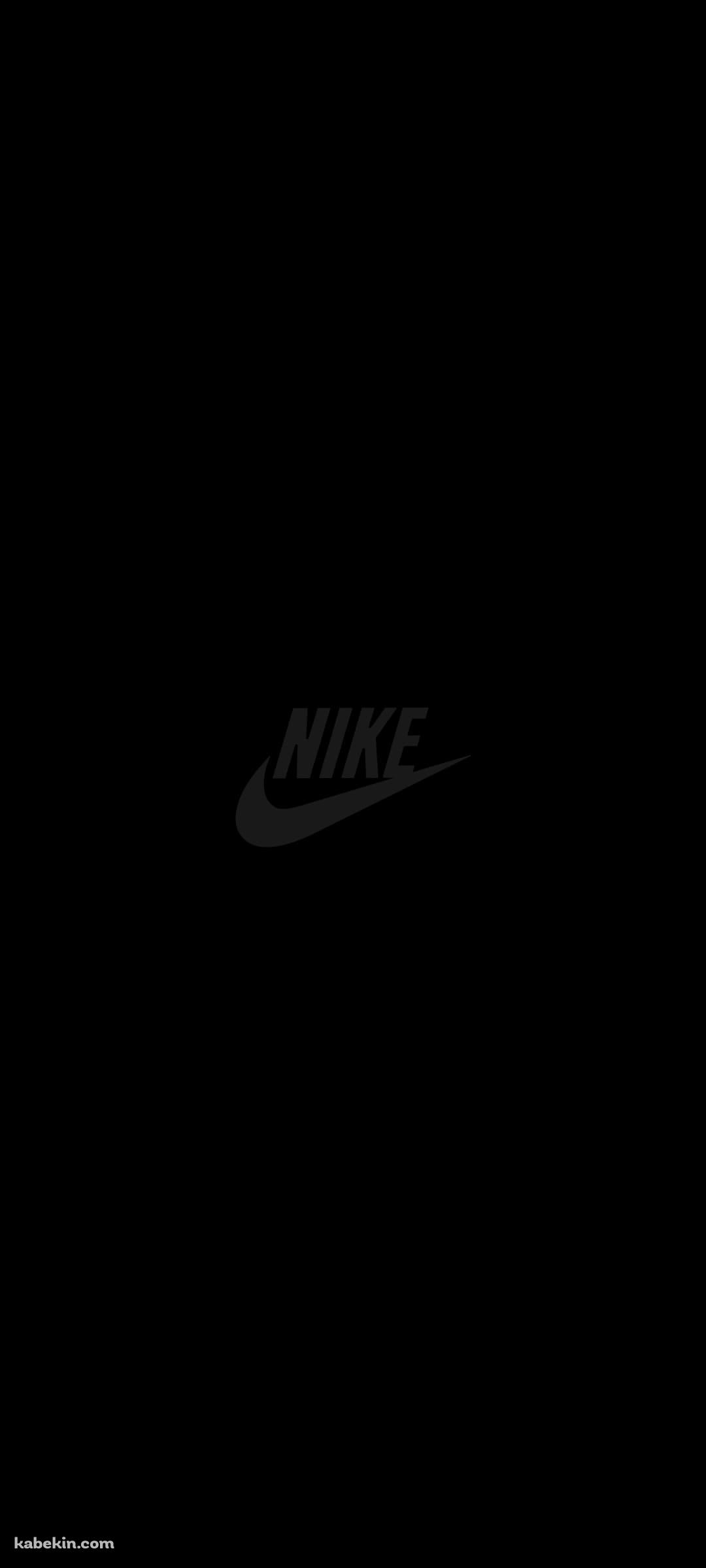 黒 ミニマルなNIKEのロゴのAndroidの壁紙(1080px x 2400px) スマホ用