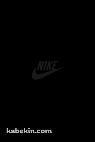黒 ミニマルなNIKEのロゴのAndroidの壁紙(320px x 480px) スマホ用