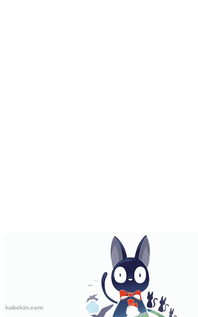 魔女の宅急便 黒猫のジジ キキ ジブリのAndroidの壁紙(800px x 1280px) スマホ用