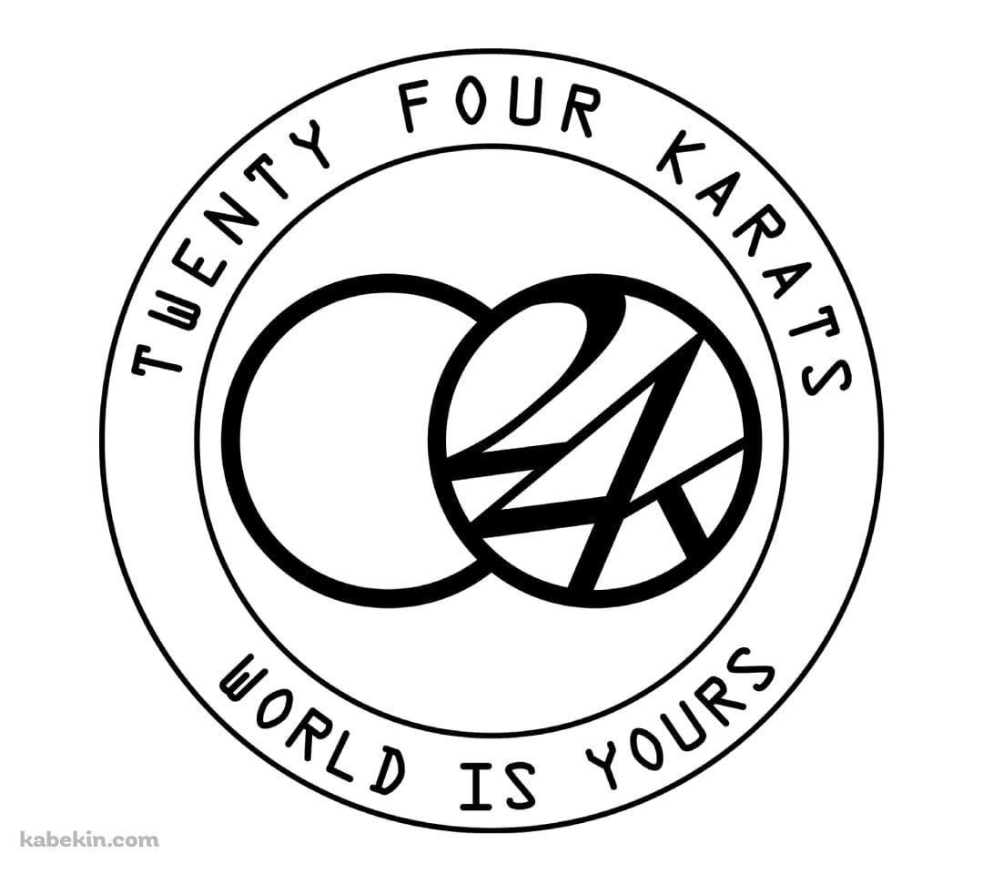 24WORLD Twenty Four Karats World Is Yours 白のAndroidの壁紙(1080px x 960px) スマホ用