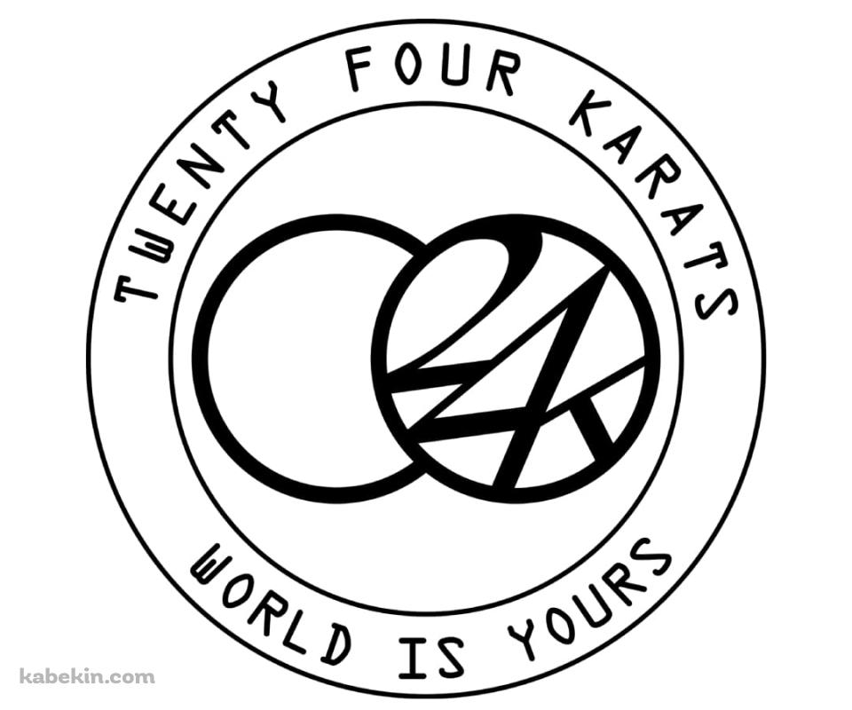 24WORLD Twenty Four Karats World Is Yours 白のAndroidの壁紙(960px x 800px) スマホ用