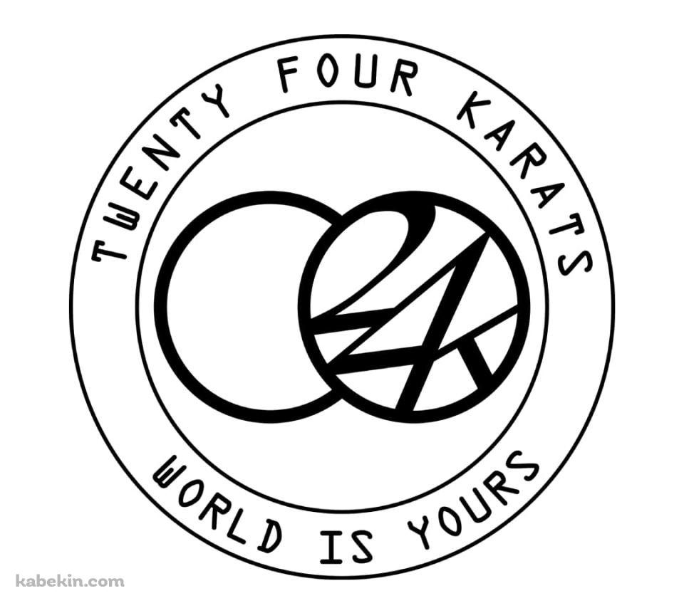 24WORLD Twenty Four Karats World Is Yours 白のAndroidの壁紙(960px x 854px) スマホ用