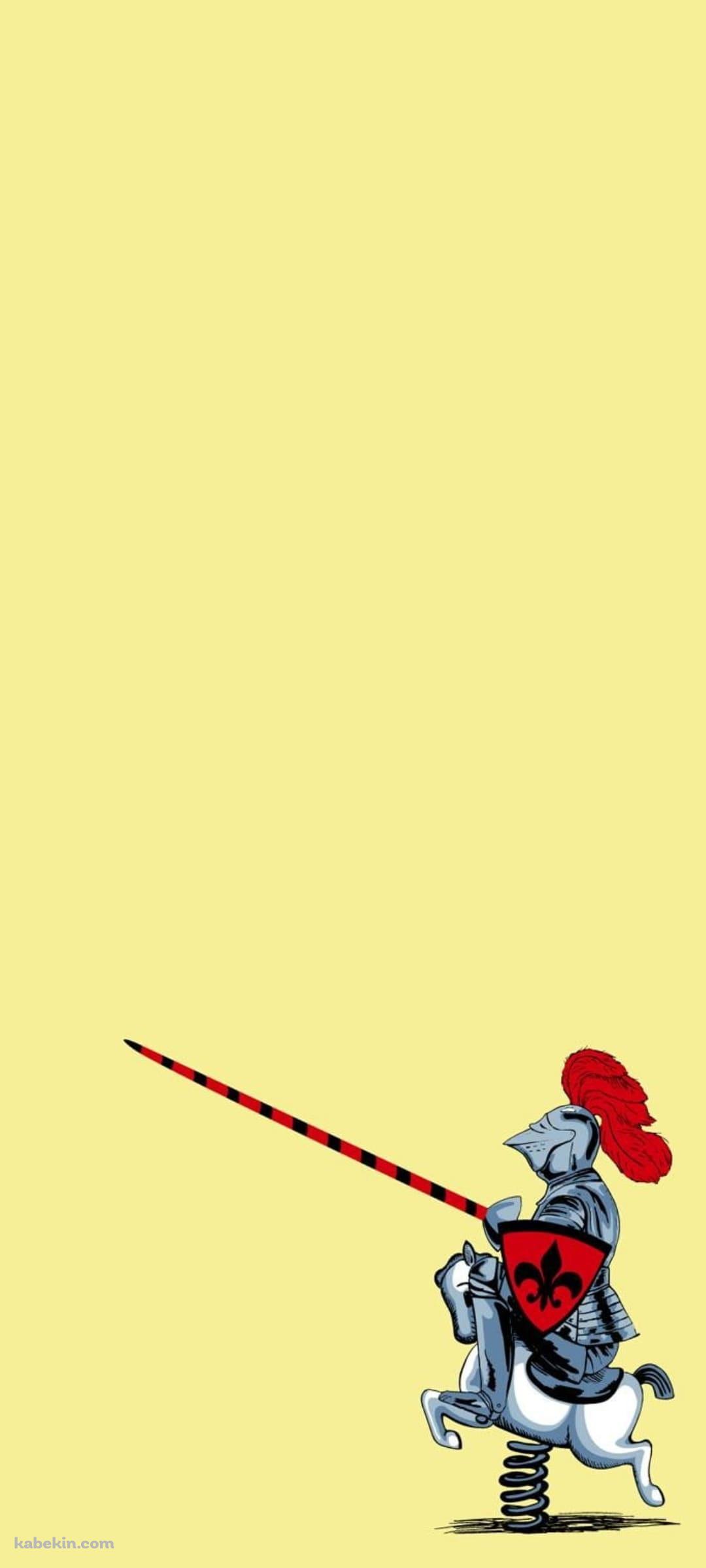 オモチャの白馬に乗る騎士 ナイトのAndroidの壁紙(1080px x 2400px) スマホ用