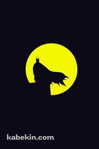 月とバットマンのAndroidの壁紙(320px x 480px) スマホ用