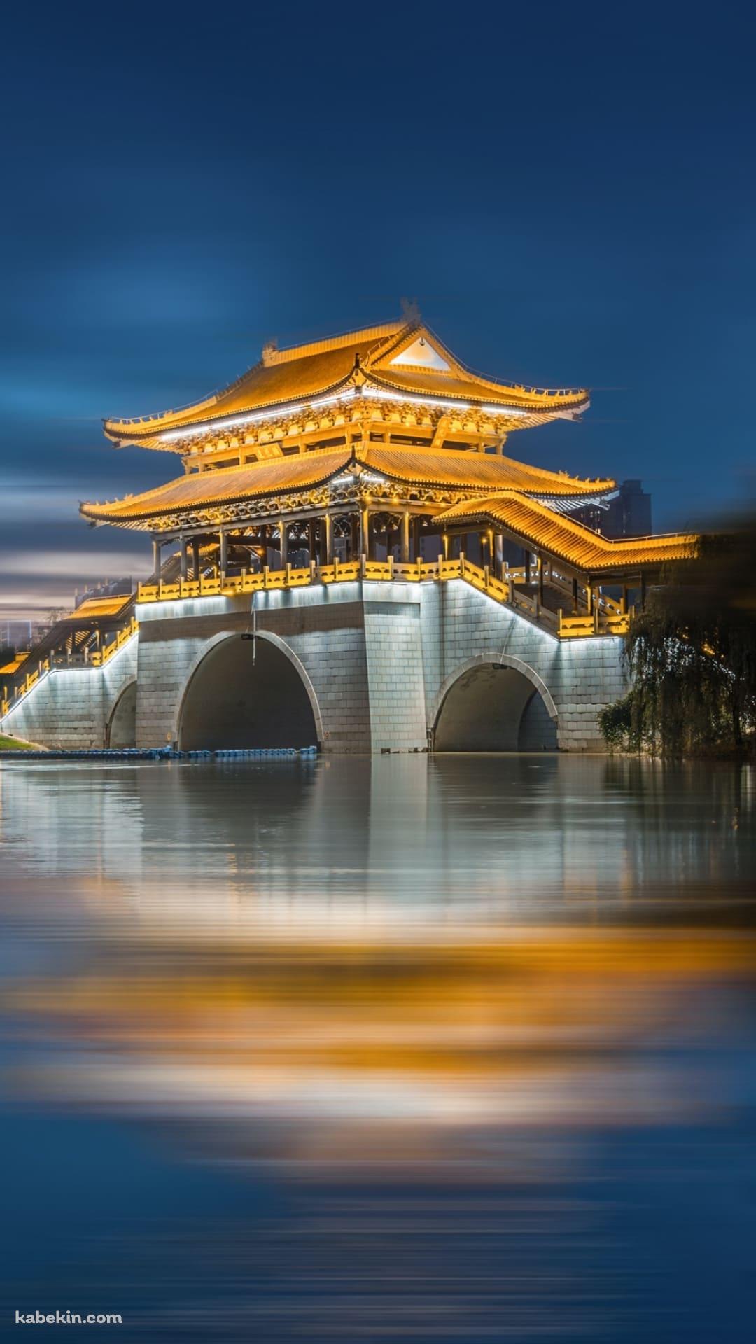 中国の金色の寺院のAndroidの壁紙(1080px x 1920px) スマホ用