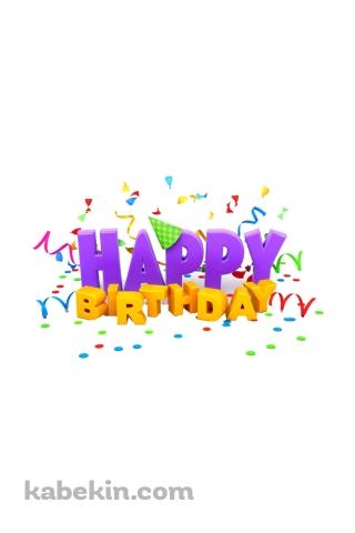 HAPPY BIRTHDAYのAndroidの壁紙(320px x 480px) スマホ用