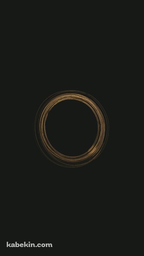 金色の輪のAndroidの壁紙(480px x 854px) スマホ用