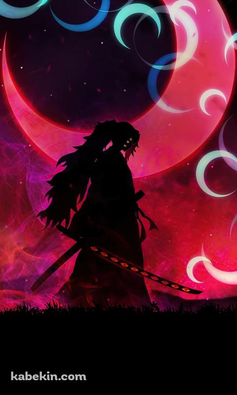 上弦の壱 黒死牟のAndroidの壁紙(480px x 800px) スマホ用
