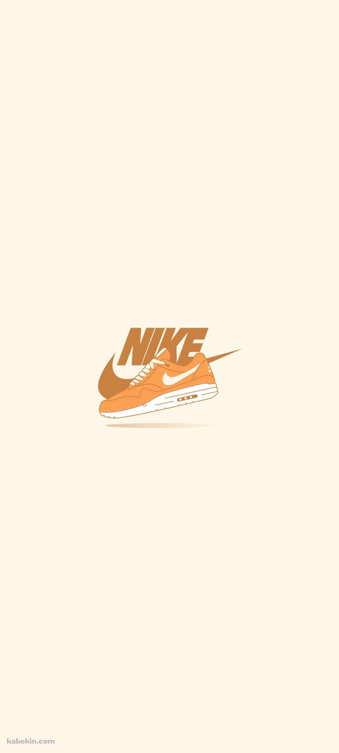 NIKE オレンジのロゴのAndroidの壁紙(1080px x 2400px) スマホ用