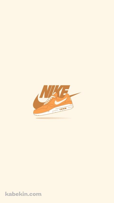 NIKE オレンジのロゴのAndroidの壁紙(480px x 854px) スマホ用
