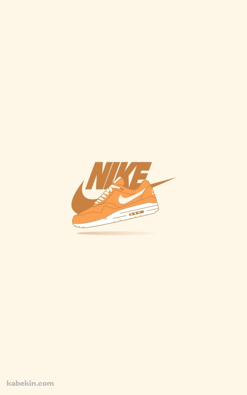 NIKE オレンジのロゴのAndroidの壁紙(800px x 1280px) スマホ用