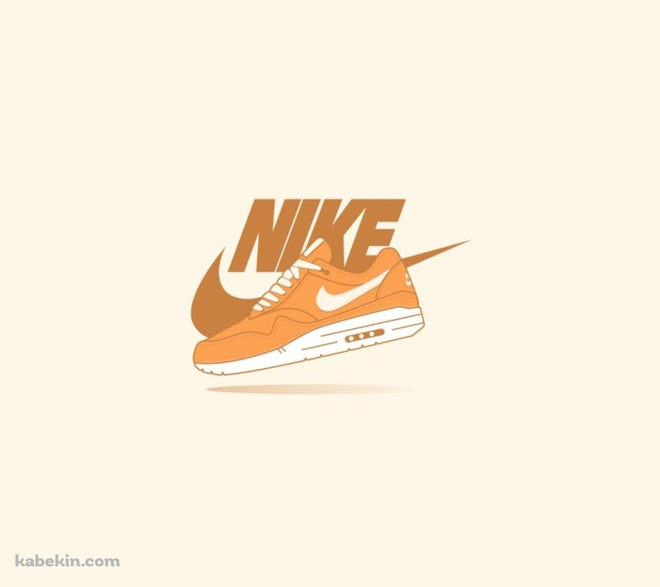 NIKE オレンジのロゴのAndroidの壁紙(960px x 854px) スマホ用