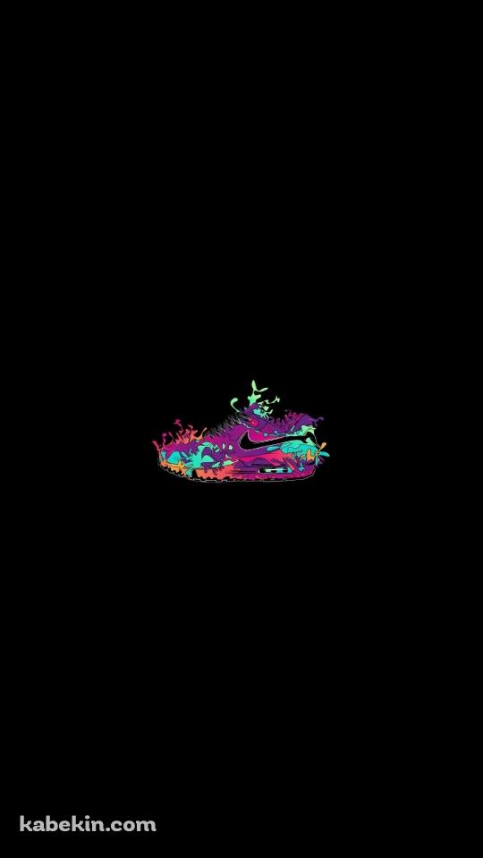 カラフルなNIKE シューズ ペイントのAndroidの壁紙(540px x 960px) スマホ用