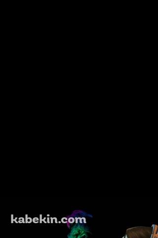 カラフルな煙 タバコを吸う女性 ヘッドフォンのAndroidの壁紙(320px x 480px) スマホ用