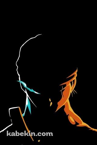 かっこいいゾロ シルエット ONE PIECEのAndroidの壁紙(320px x 480px) スマホ用