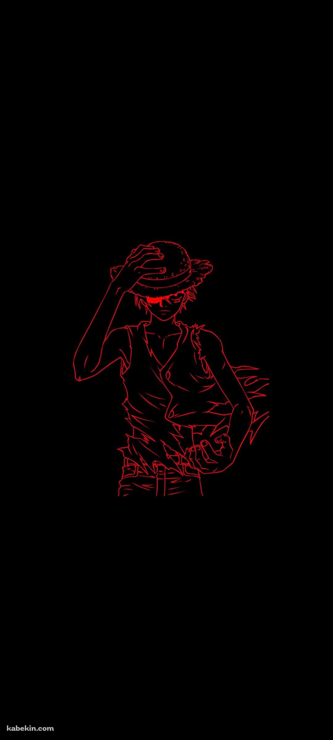 ONE PIECE 赤い麦わらのルフィのAndroidの壁紙(1080px x 2400px) スマホ用