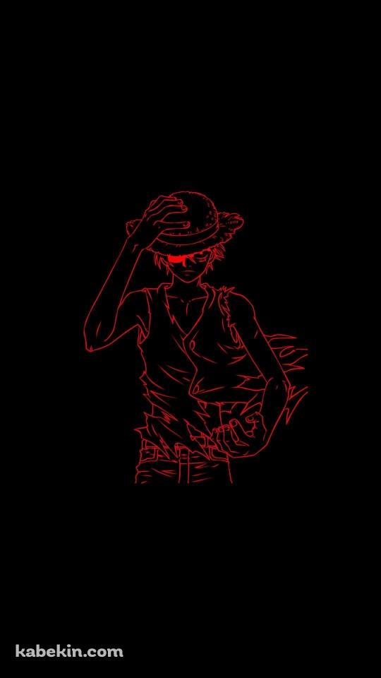 ONE PIECE 赤い麦わらのルフィのAndroidの壁紙(540px x 960px) スマホ用