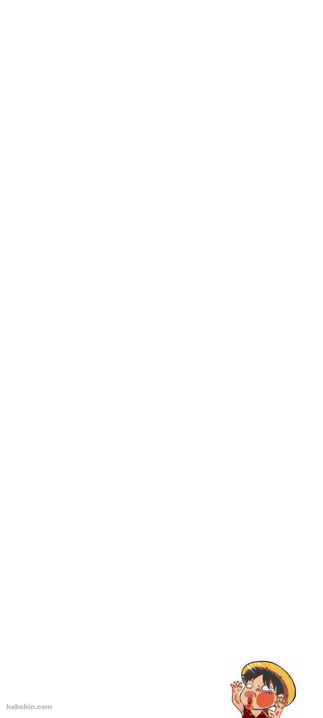 壁にぶつかるかわいいルフィのAndroidの壁紙(1080px x 2400px) スマホ用