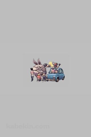 かわいいチェンソーマン ドット絵のAndroidの壁紙(320px x 480px) スマホ用