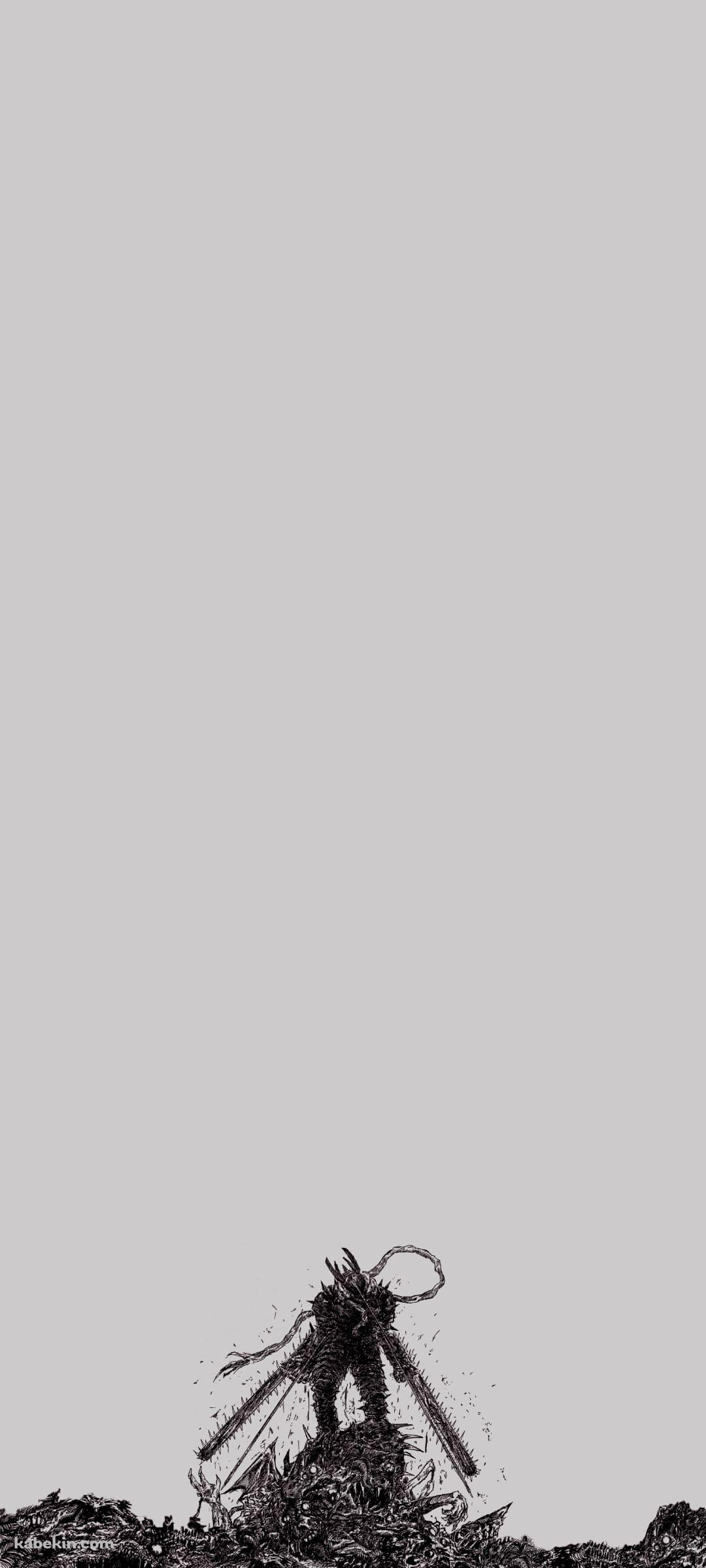 かっこいいチェンソーマン モノクロのAndroidの壁紙(1080px x 2400px) スマホ用