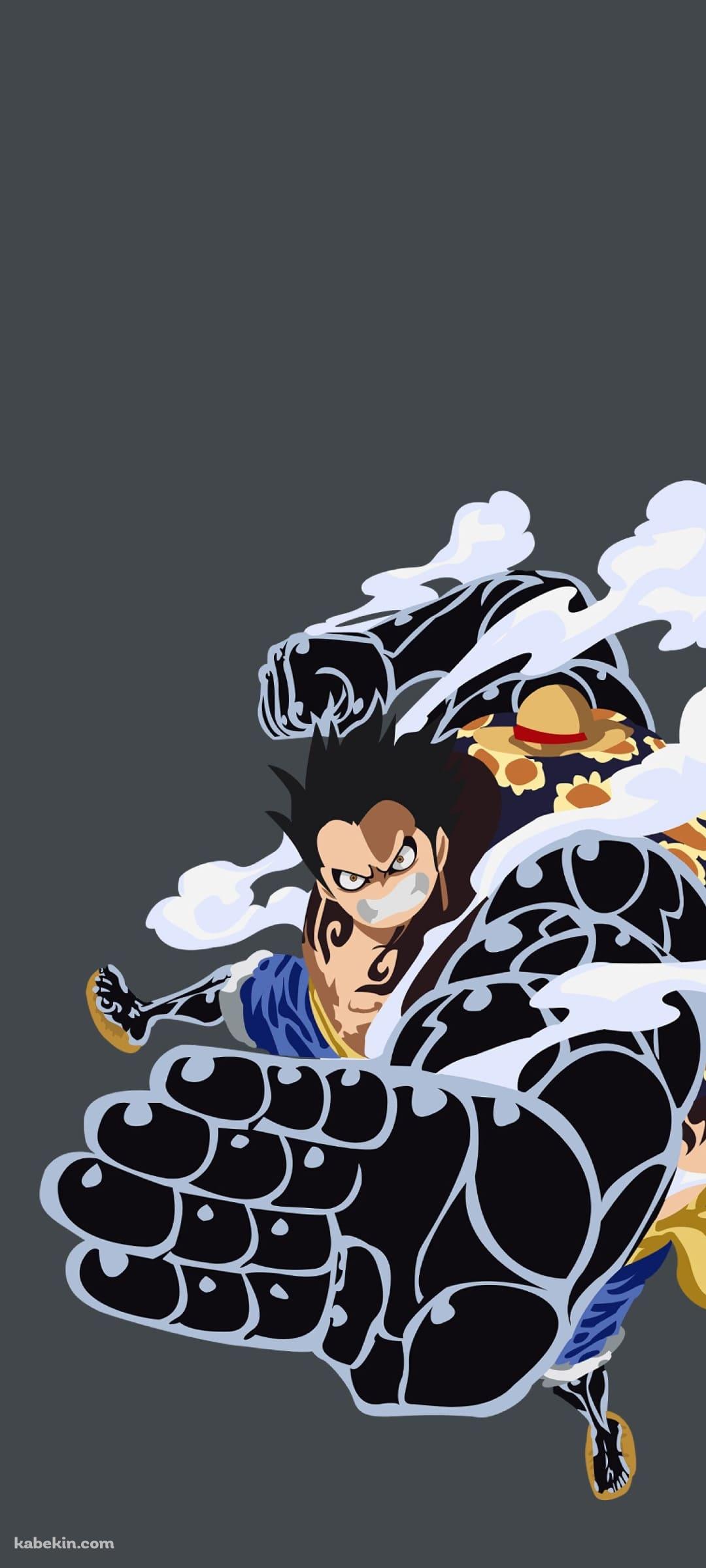 ルフィ ONE PIECE ギア4 ゴムゴムの実のAndroidの壁紙(1080px x 2400px) スマホ用