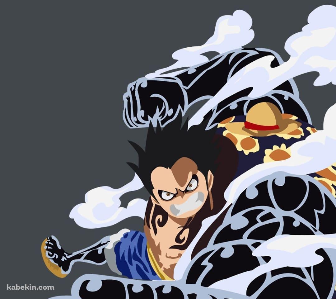 ルフィ ONE PIECE ギア4 ゴムゴムの実のAndroidの壁紙(1080px x 960px) スマホ用