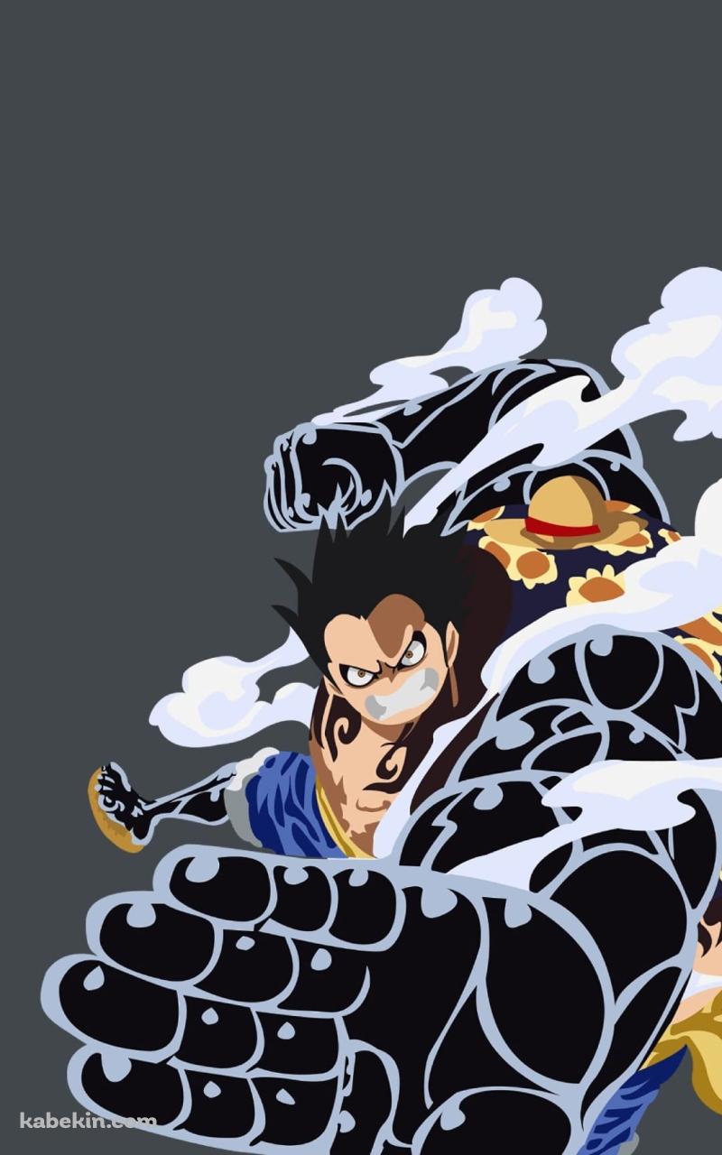ルフィ ONE PIECE ギア4 ゴムゴムの実のAndroidの壁紙(800px x 1280px) スマホ用
