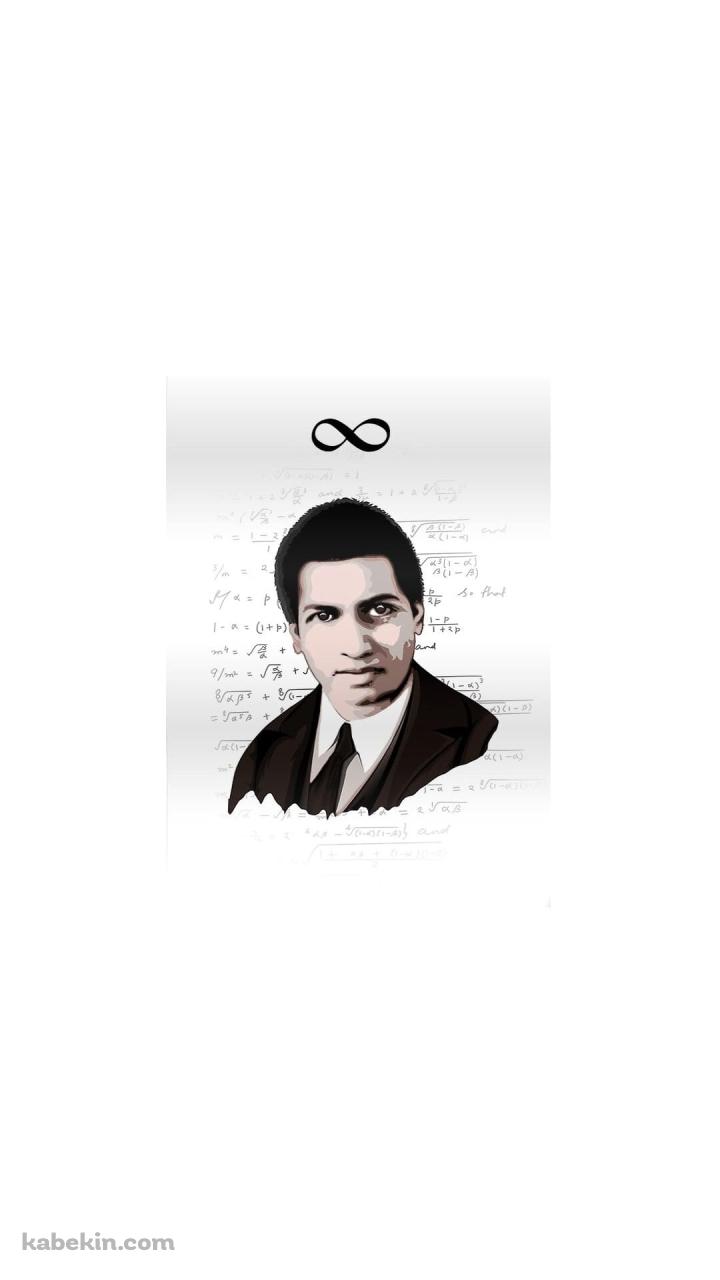 インドの魔術師 天才数学者 数論 シュリニヴァーサ・ラマヌジャンのAndroidの壁紙(720px x 1280px) スマホ用