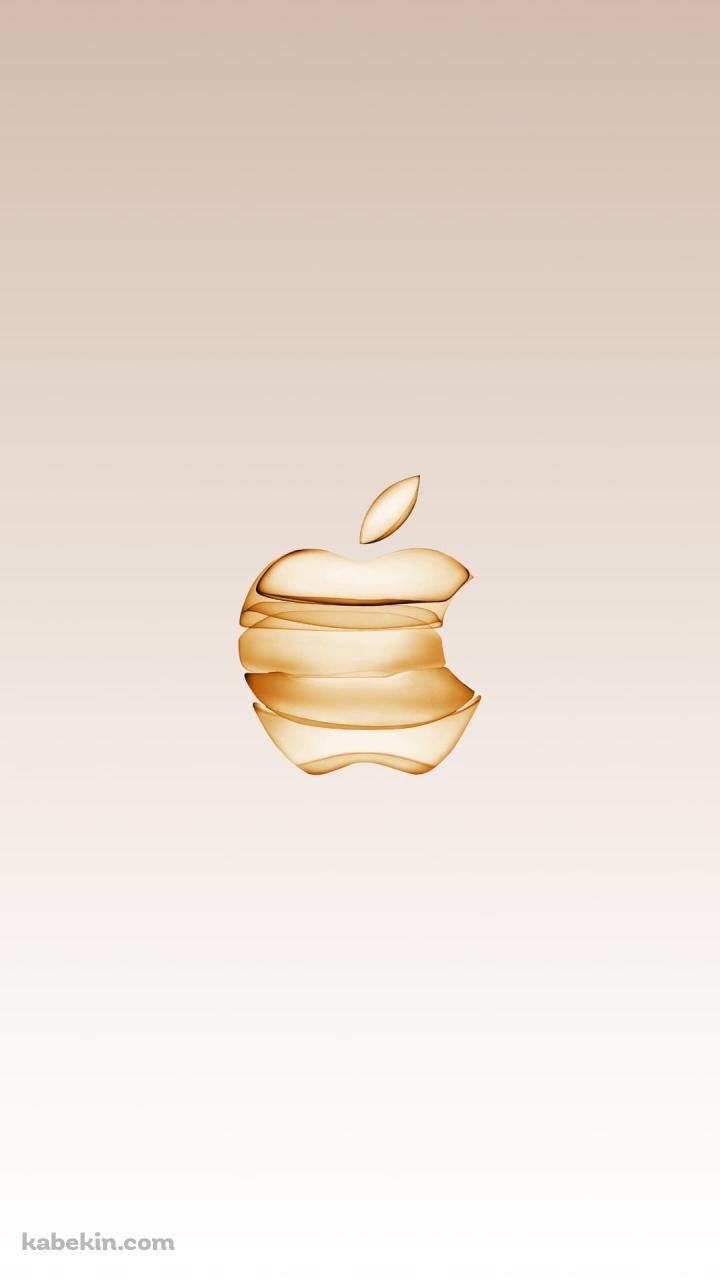 金色 アップルのロゴ 高級感 スタイリッシュのAndroidの壁紙(720px x 1280px) スマホ用