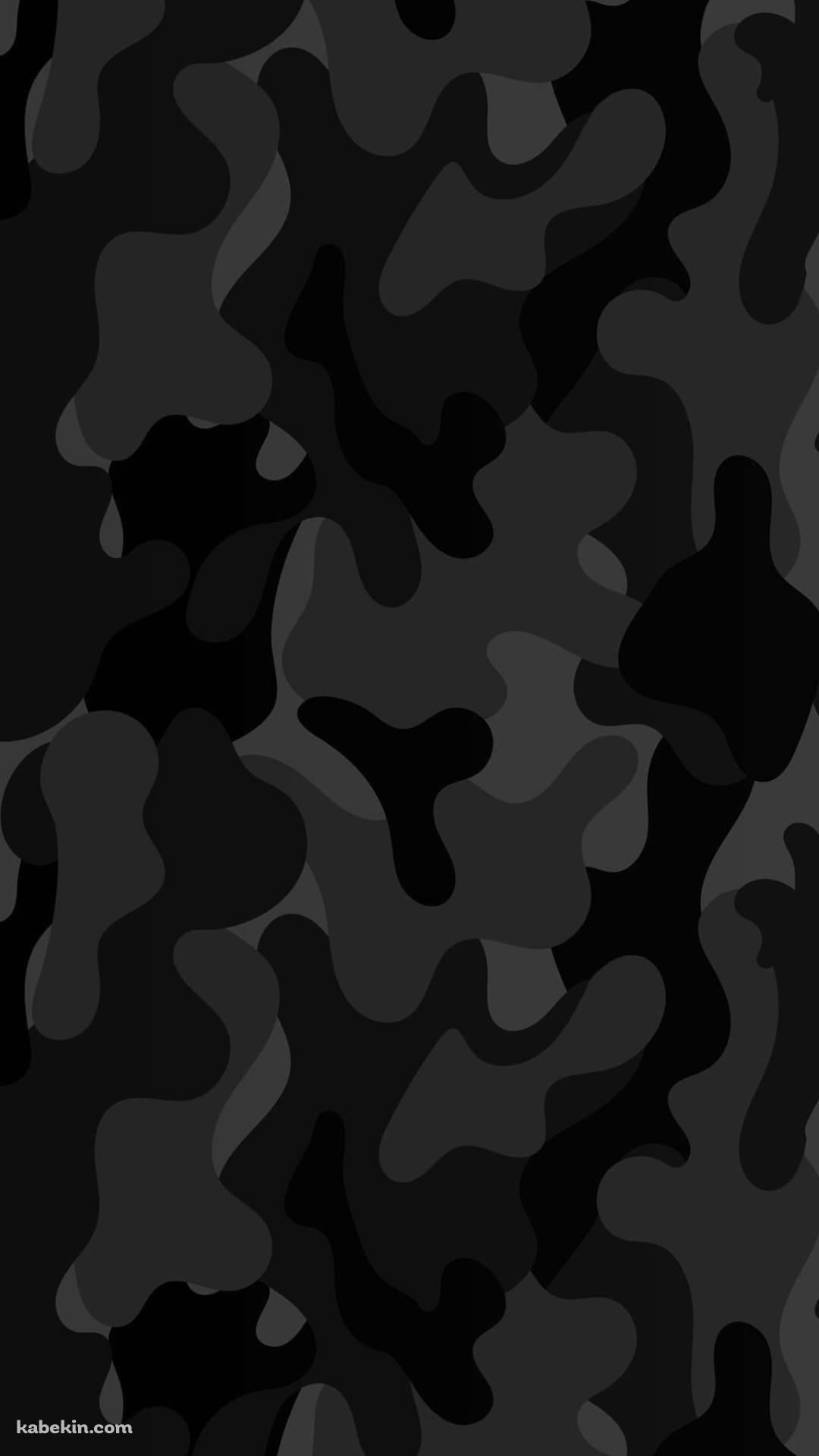 黒と灰色の迷彩のAndroidの壁紙(1080px x 1920px) スマホ用