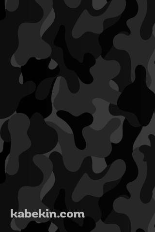 黒と灰色の迷彩のAndroidの壁紙(320px x 480px) スマホ用