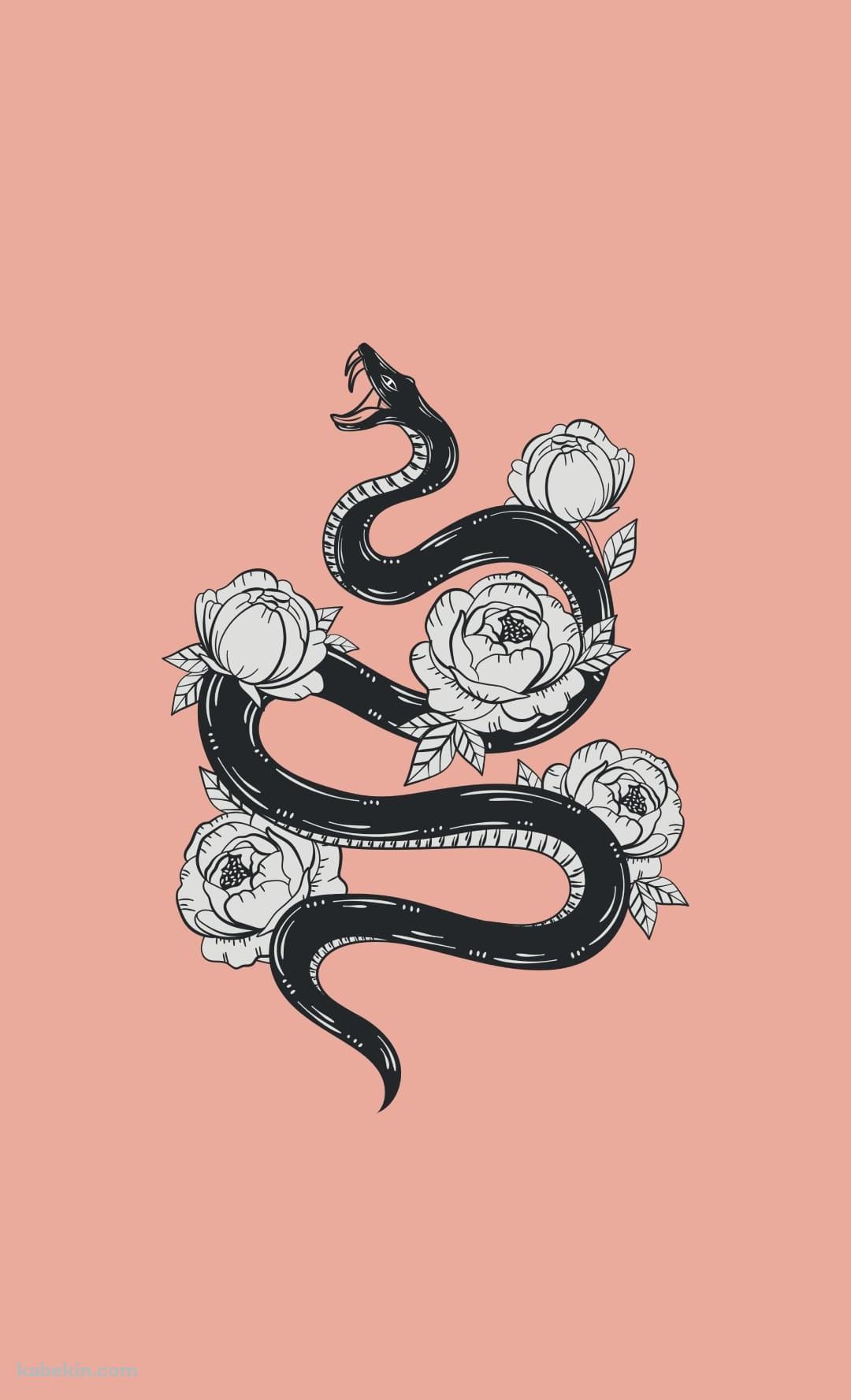 花と蛇 ピンクのAndroidの壁紙(1080px x 1776px) スマホ用