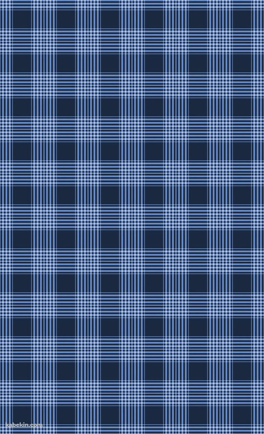 青・水色のチェック柄のAndroidの壁紙(1080px x 1776px) スマホ用