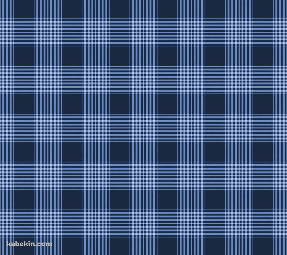 青・水色のチェック柄のAndroidの壁紙(960px x 854px) スマホ用