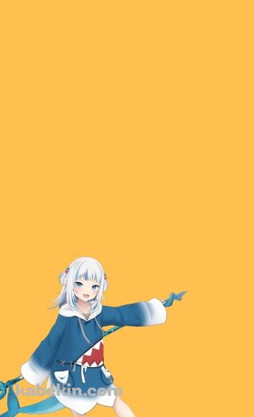 Gawr Gura サメちゃん / バーチャルYouTuberのAndroidの壁紙(360px x 592px) スマホ用
