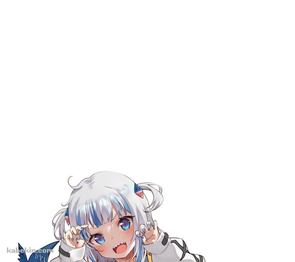 かわいいGawr Gura がうる・ぐら / ホロライブ / バーチャルYouTuberのAndroidの壁紙(960px x 854px) スマホ用