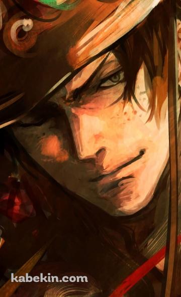 ONE PIECE かっこいい火拳のポートガス・D・エースのAndroidの壁紙(360px x 592px) スマホ用