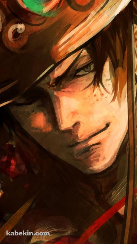 ONE PIECE かっこいい火拳のポートガス・D・エースのAndroidの壁紙(480px x 854px) スマホ用