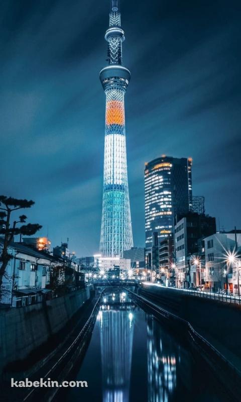 東京スカイツリー ランドマークのAndroidの壁紙(480px x 800px) スマホ用