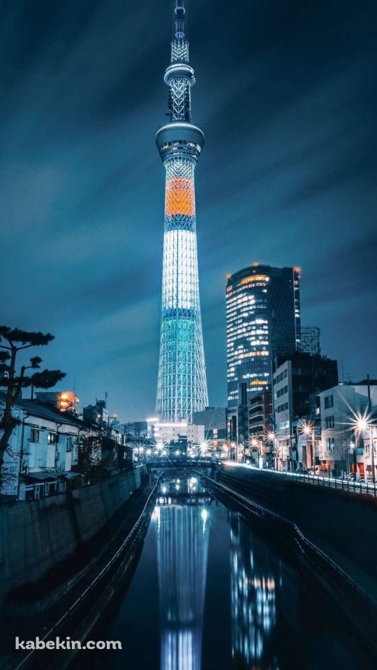 東京スカイツリー ランドマークのAndroidの壁紙(540px x 960px) スマホ用