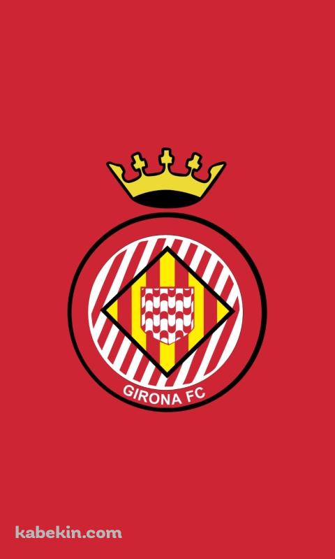 ジローナFC エンブレムのAndroidの壁紙(480px x 800px) スマホ用