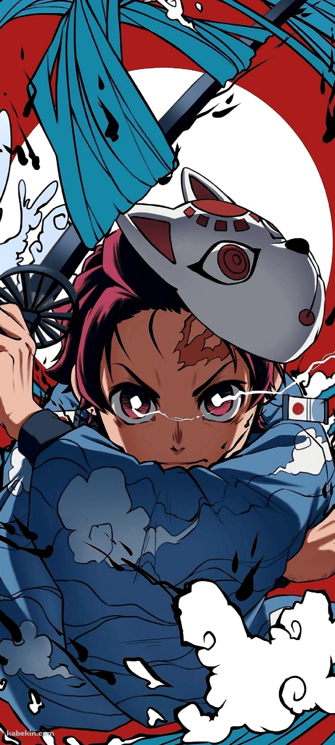 鬼滅の刃 主人公 竈門炭治郎のAndroidの壁紙(1080px x 2400px) スマホ用