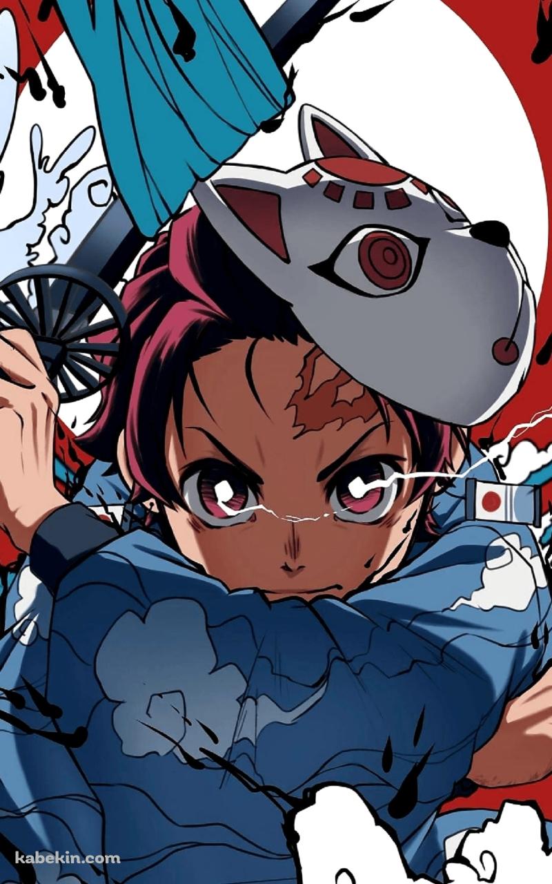 鬼滅の刃 主人公 竈門炭治郎のAndroidの壁紙(800px x 1280px) スマホ用