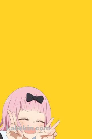 キュートな藤原千花 / 藤原書記 / かぐや様は告らせたい～天才たちの恋愛頭脳戦～のAndroidの壁紙(320px x 480px) スマホ用