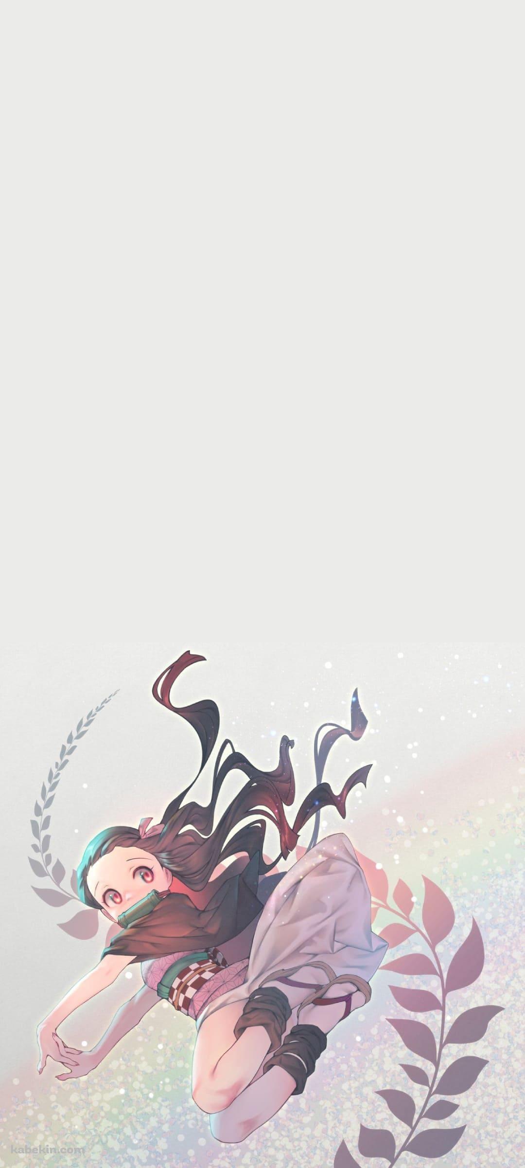 かわいい竈門 禰????豆子 鬼のAndroidの壁紙(1080px x 2400px) スマホ用