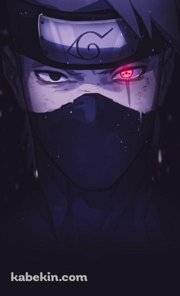NARUTO / はたけカカシ / かっこいい / 写輪眼 / 神威のAndroidの壁紙(360px x 592px) スマホ用