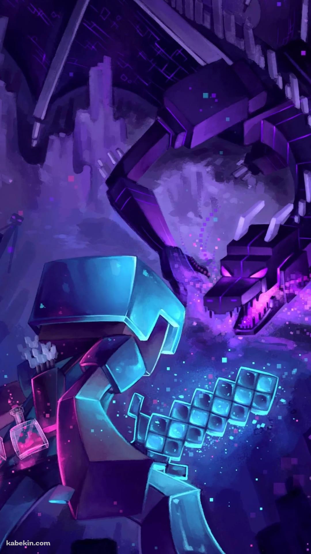 マインクラフト エンダードラゴン 決闘のAndroidの壁紙(1080px x 1920px) スマホ用