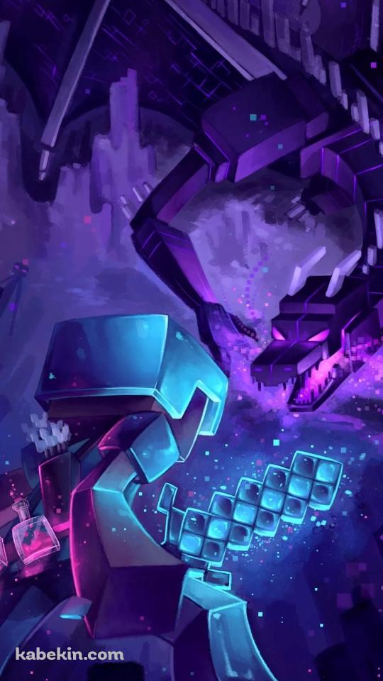 マインクラフト エンダードラゴン 決闘のAndroidの壁紙(540px x 960px) スマホ用
